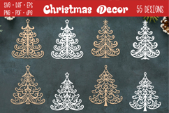 Christmas Decorations laser SVG PNG| 55 Designs Product Image 4