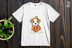 Watercolor Pumpkin Puppy Dog Clipart Sublimation PNG Product Image 3