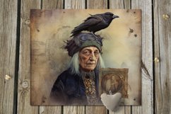 Gothic, vintage, crow | 8 Skinny tumbler sublimation designs Product Image 3