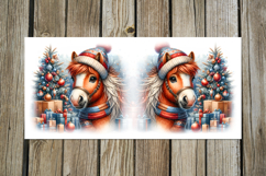 Christmas horse | 4 vintage Sublimation Mug design PLUS Product Image 3