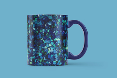 Teal Blue Glitter Digital Paper Product Image 3