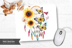 Artistic Nature Scene Mouse Pad PNG Design Product Image 1