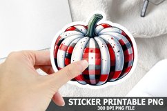 Halloween Pumpkin Sticker| Pumpkin Sticker PNG Design Product Image 1