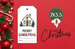 Christmas House Gift Tags, Christmas Gift Tag Printable Product Image 3
