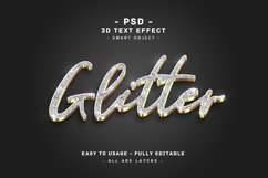 5 pack 3d glitter colors text style effect vol.1 Product Image 4