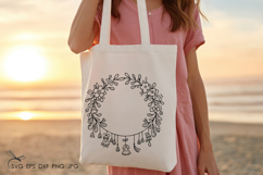 Spring flowers wreath SVG Product Image 3