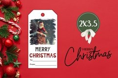 Christmas Village Gift Tags, Santa Claus Gift Tag Designs Product Image 3