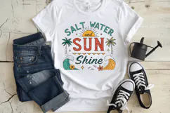 Salt Water and Sun Shine PNG, Retro Beach PNG Sublimation De Product Image 3