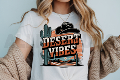 Desert Vibes Sublimation PNG, Retro Desert Sunset PNG Product Image 3