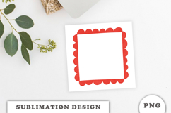 Red Doodle Frame png Product Image 3