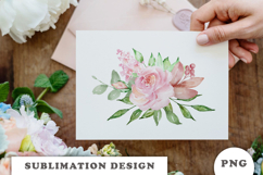 Watercolor Flowers Bouquet png Product Image 3