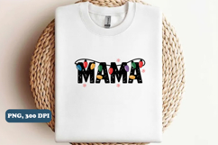Mama Christmas Lights png, Christmas Png, PNG Sublimation Product Image 4
