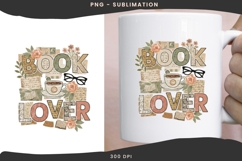 Book lover png design for T-shirts Product Image 3