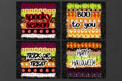 Halloween Inscription | 10 SEAMLESS Skinny tumbler designs Product Image 3