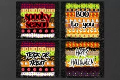 Halloween Inscription | 10 SEAMLESS Skinny tumbler designs Product Image 3