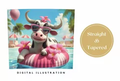 Funny Cow Tumbler Sublimation, 3D Cow Sublimation Design Product Image 3