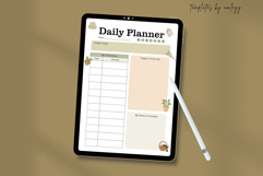 Cottagecore Cozy Daily Planner Template | Aesthetic Editable Product Image 3