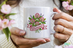 USA State Flowers Embroidery Clipart Product Image 3