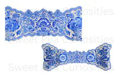 Blue Toile, Ephemera, PNG, Clipart, Junk Journal, flowers Product Image 3