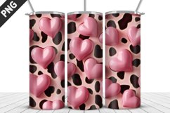 Lovely Hearts Tumbler Design | Valentine&#039;s Day Tumbler Wrap Product Image 1