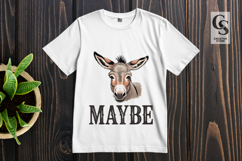 Maybe Donkey Clipart Sublimation PNG Product Image 3