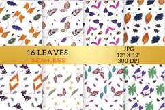 Leaf Digital Papers Patterns, Leaves Product Image 3