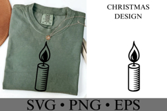 Christmas Candle Svg | Christmas svg | Shirt Svg Product Image 3