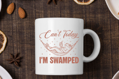 Can't Today I'm Swamped Funny Frog SVG - Lazy Animal T-Shirt Product Image 3