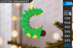 Christmas Letter Ornaments Bundle|Hanging Christmas Monogram Product Image 6