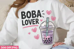 Boba Lover PNG, Boba Sublimation PNG Product Image 3