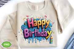 Happy Birthday PNG Design Sublimation | Happy Birthday Product Image 3