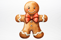 Gingerbread Man Sublimation Clipart PNG Product Image 3