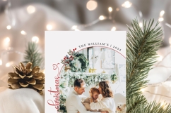Editable Arch Christmas Card Photo Template Product Image 3