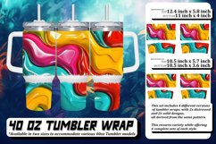 Vibrant 40oz Sublimation Art Product Image 1