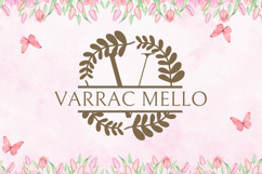 Botanique Split Monogram - Elegant Botanical Split Letter Product Image 2