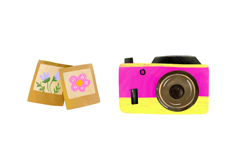 Retro 90s Vintage Electronics Clipart: Hand-Drawn Boombox Product Image 3