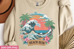 Beach Bum PNG, Vintage Summer Sublimation PNG Product Image 3