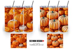 3D Pumpkin | Tumbler Sublimation Wrap Product Image 3