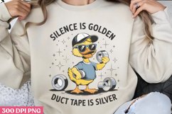 Silence Is Golden PNG, Funny Sarcastic Sublimation Quotes PN Product Image 3