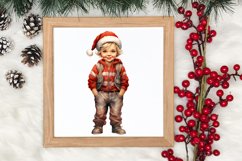 Watercolor Christmas Farm Clipart Product Image 3