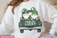 Feelin&#039; lucky PNG, Gnome St Patricks Day Sublimati Product Image 3
