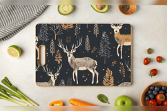 Forest Deer Cutting Boards sublimation Design Product Image 3