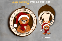 Christmas Signs Bundle SVG laser cut files for Glowforge Product Image 3