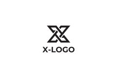 Geometric Letter X Logo Design Vector Product Image 3