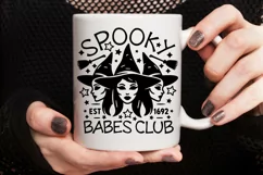 Spooky Babes Club Svg, Funny Halloween Svg, Spooky Season. Product Image 4