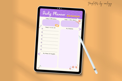 FREE Cat Themed Cute Daily Planner | Editable Canva Template Product Image 3