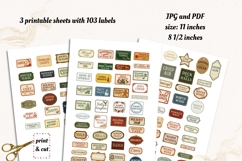 Christmas Labels Printable Set 103 Product Image 3