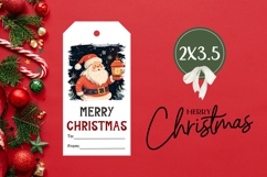 Cartoon Christmas Santa Claus Gift Tags Designs Product Image 3