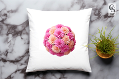 Pink Flower Sphere Clipart Sublimation PNG Product Image 3