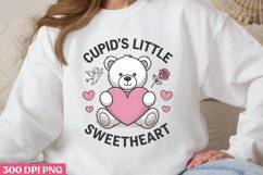 Cupid&#039;s little sweetheart PNG, Cozy Valentine Sublimation PN Product Image 1